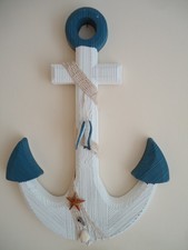 Large Ships Anchor 46CM Fishing Net Wall Plaque Home Decor Ship Boat maritime
