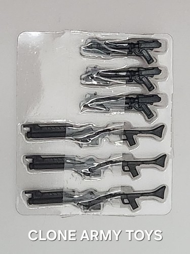 Star Wars Blaster Gun Riffle Weapons Lot Clone Wars Collection TCW CW 3.75 Loose
