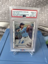 2020 Bowman Chrome Joe Ryan Mega Box Auto #BMA -JR PSA 9