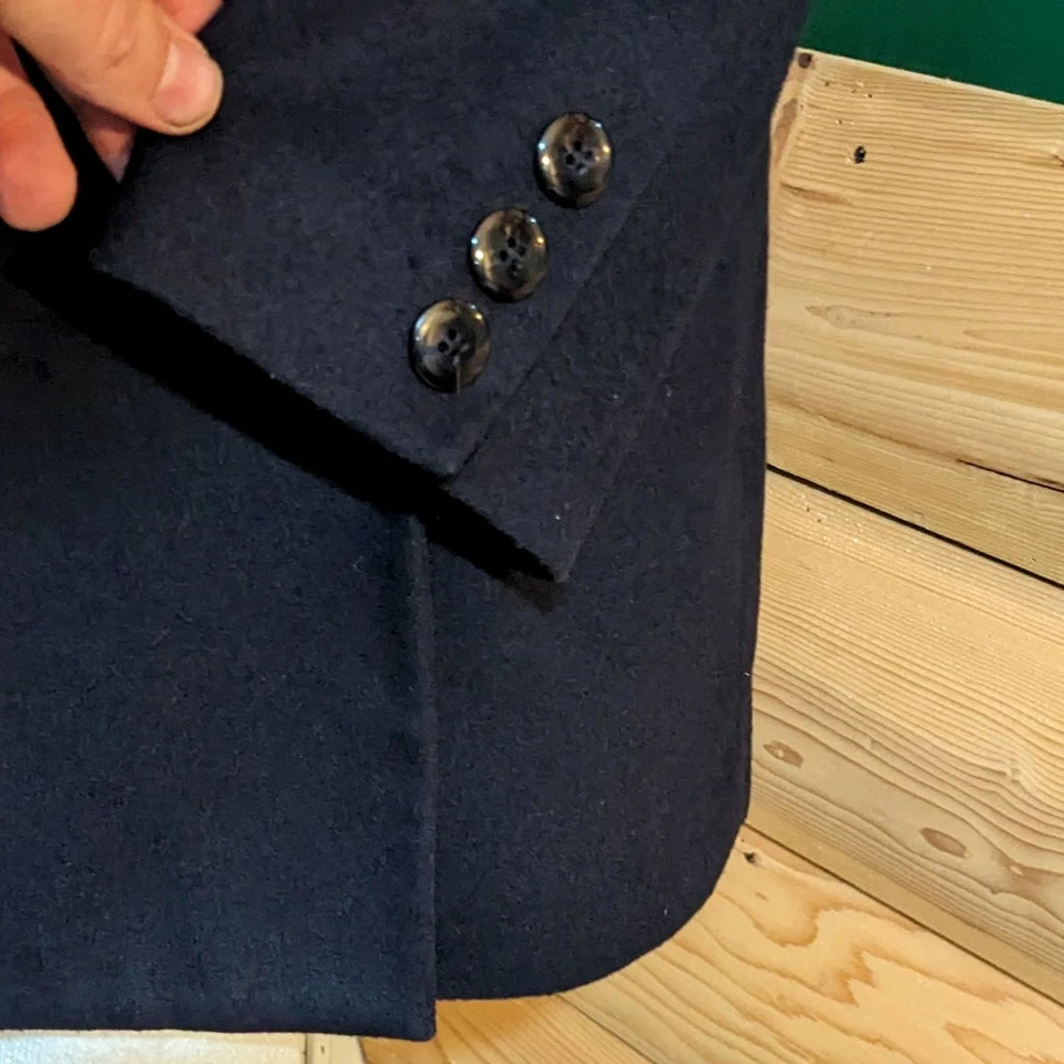 Blazer de lana de colección años 90 doble botonadura de gran tamaño Corpcore Girlboss Foto 3 de 4