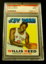 1971 Topps Basketball #30 Willis Reed HOF New York Knicks PSA 9 Mint NBA Legend