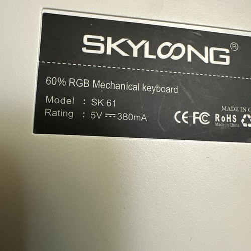 Skyloong SK61 Mechanical Gaming Keyboard Used. - Picture 6 of 9