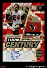 2022 Elite Turn of the Century Red #88 Derek Stingley Jr. RC ROOKIE AUTO 40/75