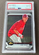 Mike Trout 2012 Topps Finest Refractor GEM MT PSA 10- California Angels