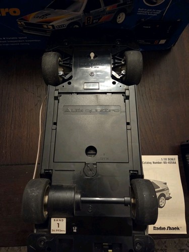 1985 Vintage RC Radio Shack Audi Quattro with Box & Manual Fully TESTED - Picture 6 of 15