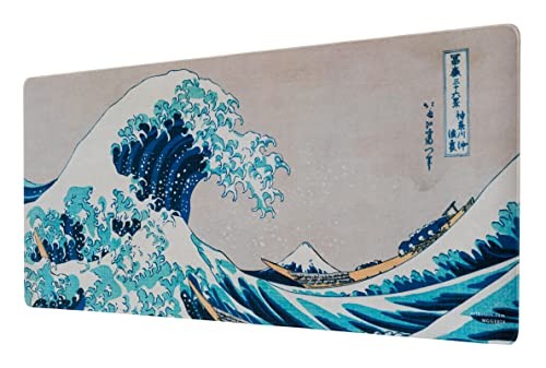 Tapis de souris XXL d'inspiration japonaise Kokonote pour créer une ambiance zen au bureau