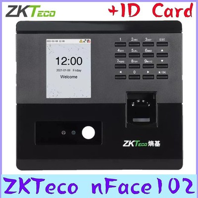 ZKteco Nface102 ID Card Fingerprint Facial Recognition Time Attendance Machine
