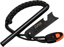 12.7 Cm Ferrocerium Ferro Rod Flint Fire Starter Waterproof for Camping, Hiking