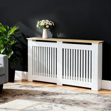 36'' Tall Radiator Cover Wood Cabinet Decorative Heater Protector Grill Shelf