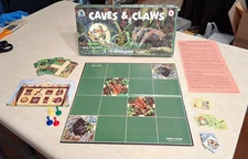 Vintage Caves & Claws A Co-Operative Board Game 1990s Family Pastimes COMPLETE
