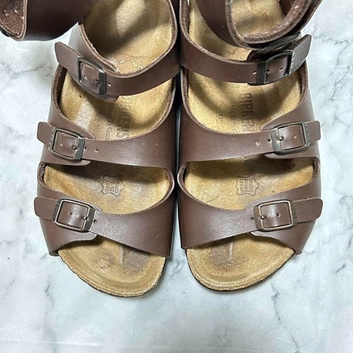 BIRKENSTOCK ATHEN Gladiator Sandals Brown Narrow Size 36 JP 23cm Genuine Leather - Picture 6 of 8