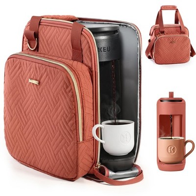 Coffee Maker Travel Bag with Keurig K-Mini Mate, Full Open Carrying Case with...