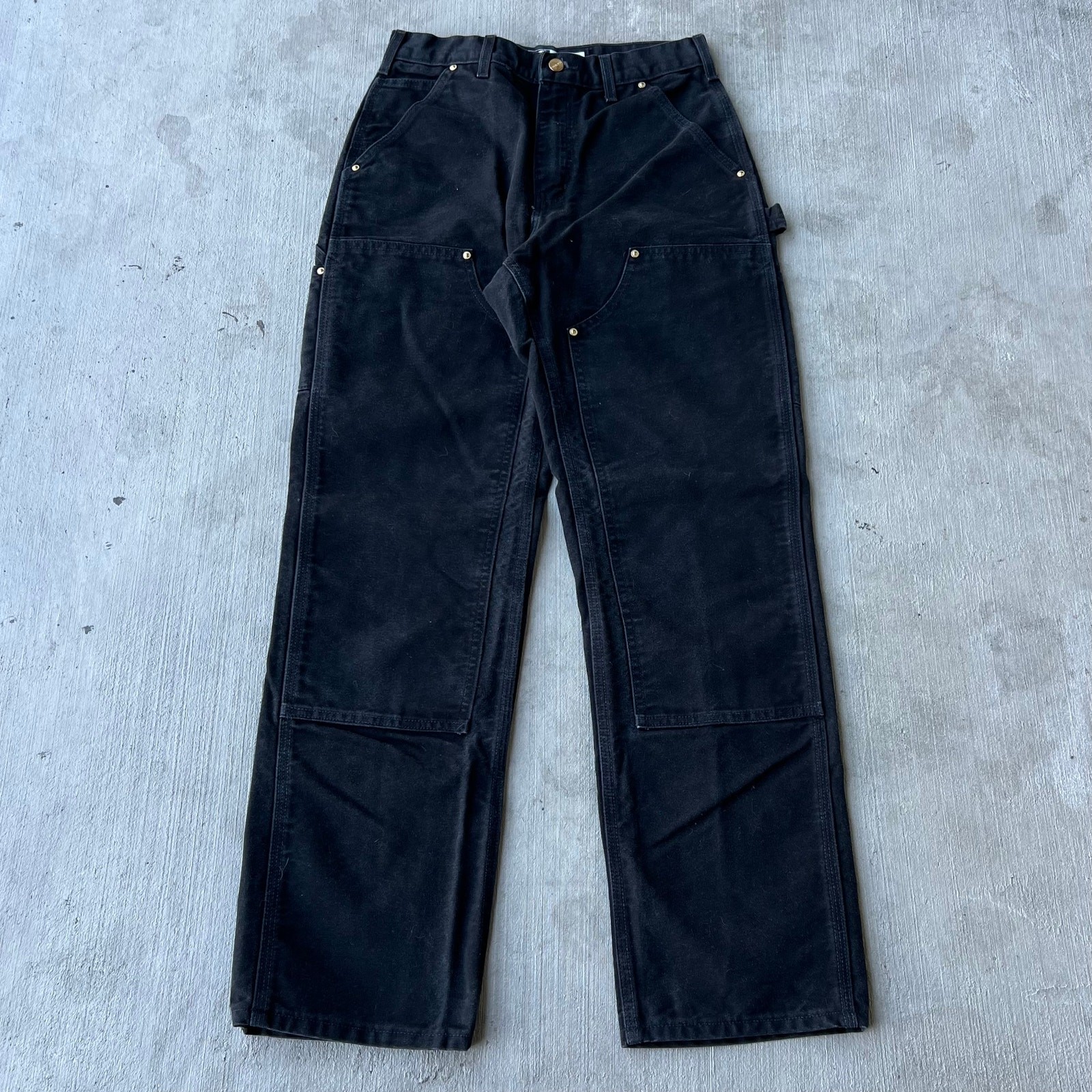 Carhartt black double knee work wear carpenter pants