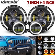 Led Headlights Fog Light Lamp Combo Kit For Jeep Wrangler Jl Gladiator 2018-2021