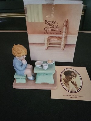 Vintage Bessie Pease Gutmann ''Thank You God'' Porcelain Figurine 1985