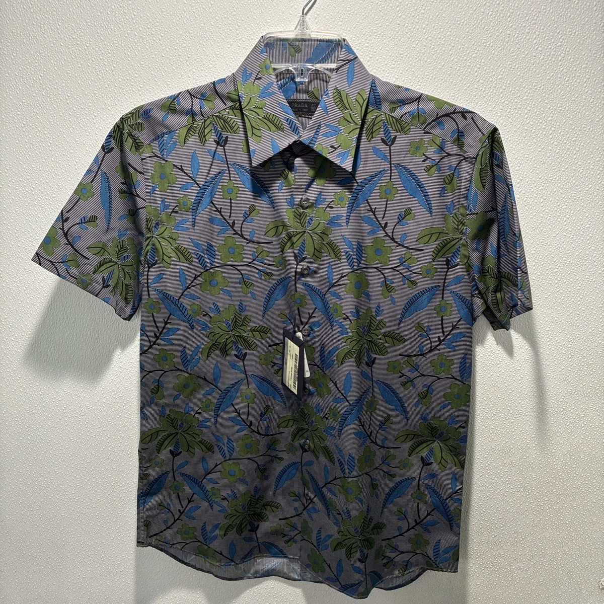 PRADA Cotton Short Sleeve Casual Button-Down Shirts for Men for