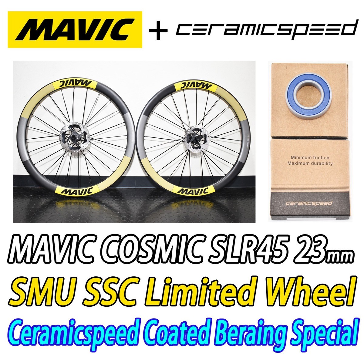MAVIC 2025 COSMIC SLR45 DB 23mm SSC SMU LIMITED Ceramicspeed