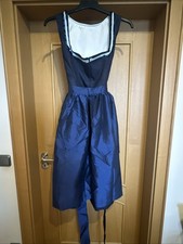 Tracht Dirndlkleid mit Schürze - Dunkelblau- Gr. 38, Neu, Ungetragen