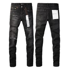 2026 New purple brand men's personality Fashion Slim Fit Jeans