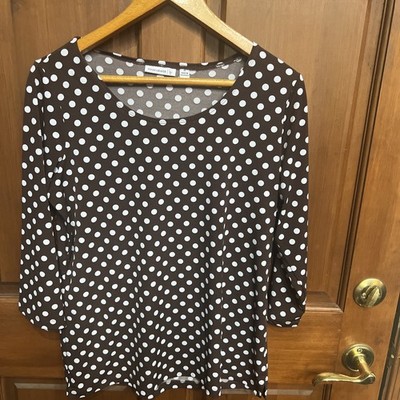 susan graver liquid knit tops size medium A201960