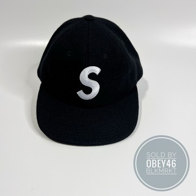 Supreme Wool S Logo 6 Panel Black FW17 | eBay