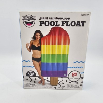 BIGMOUTH Giant Rainbow Pop Inflatable Pool Float 5 Foot NEW