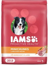 IAMS Proactive Health Minichunks Adult Dry 30 Pound (Pack of 1), Lamb & Rice 