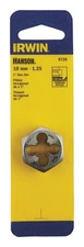 Irwin 9739 Hanson Metric High Carbin Steel Right-Hand Hexagon Die M10 x 1.25 mm.