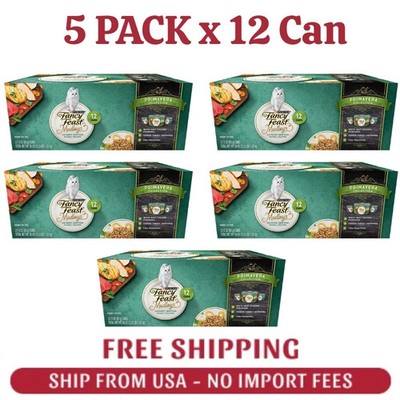 5 Pack - Fancy Feast Medleys Adult Cat Wet Food, Primavera Collection,3oz x 12ct
