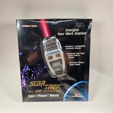STAR TREK Unisex Type 1 Phaser Mouse TNG Vintage 1997 NIB Windows