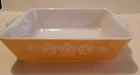 VTG Pyrex 1 1/2 QT Refrigerator Dish 0503 No Lid - Butterfly Gold
