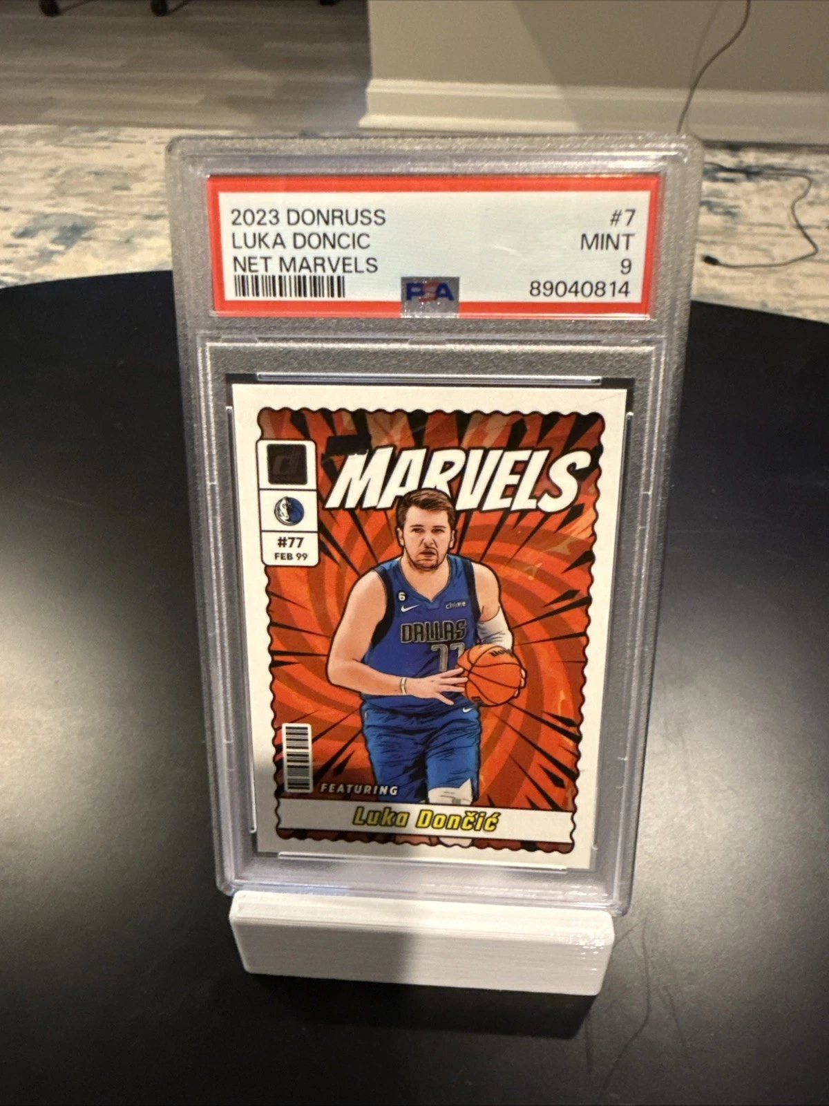 Deal for 2023-24 Donruss Luka Doncic Net Marvels #7 Mavericks Donruss PSA 9