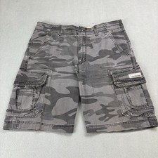 Vintage Y2K Union Bay Camo Cargo Shorts Size 38 Fit 39 in. Gray