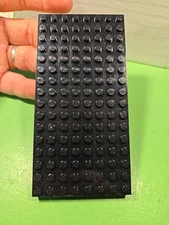 Lego 4204 8x16 Thick Black Base Plate
