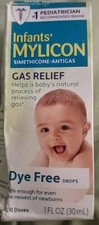 Mylicon Infant Gas Relief Dye Free Drops , 2- 1 fl oz, 100 Doses