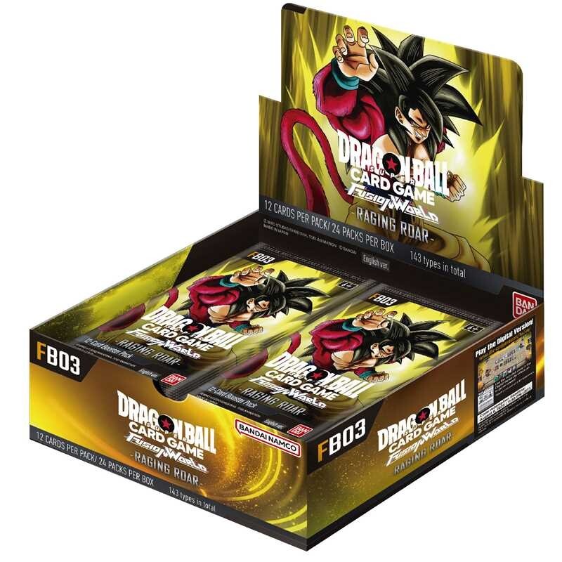 DRAGON BALL SUPER TCG Box FUSION WORLD FB03 FB-03 Raging Roar - ENG ENGLISH
