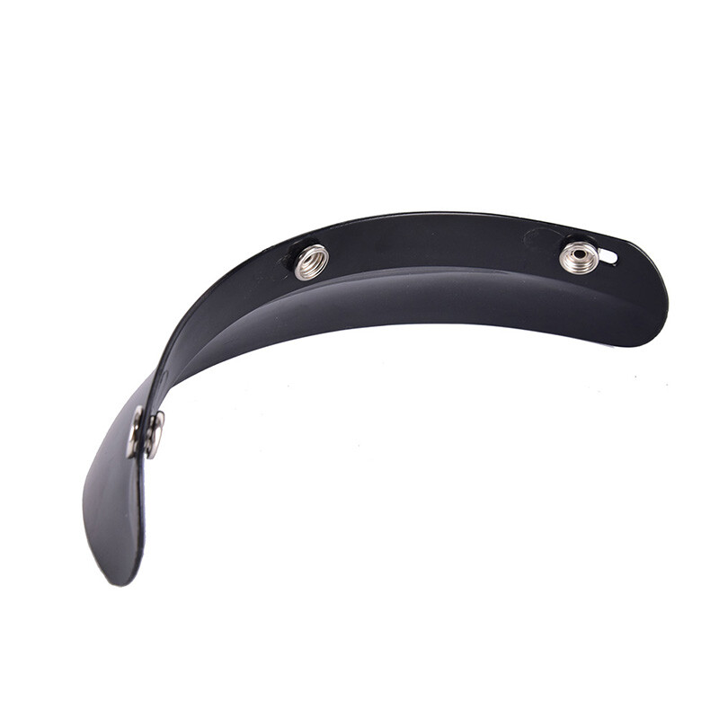 Motorrad Helm Visier - Universal 3-Snap Für Open Face Helme, Schwarz