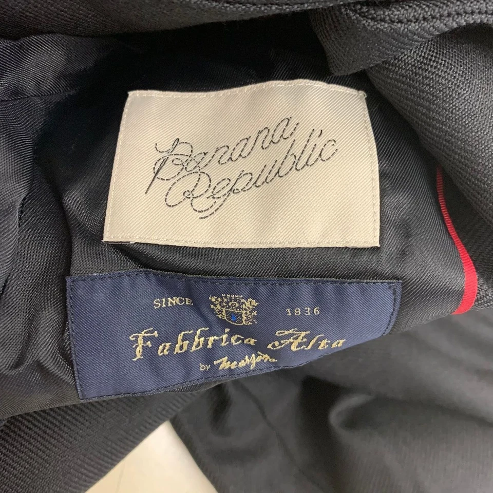 Blazer para mujer BANANA REPUBLIC Lido de lana italiana esculpida talla 10 Foto 3 de 4