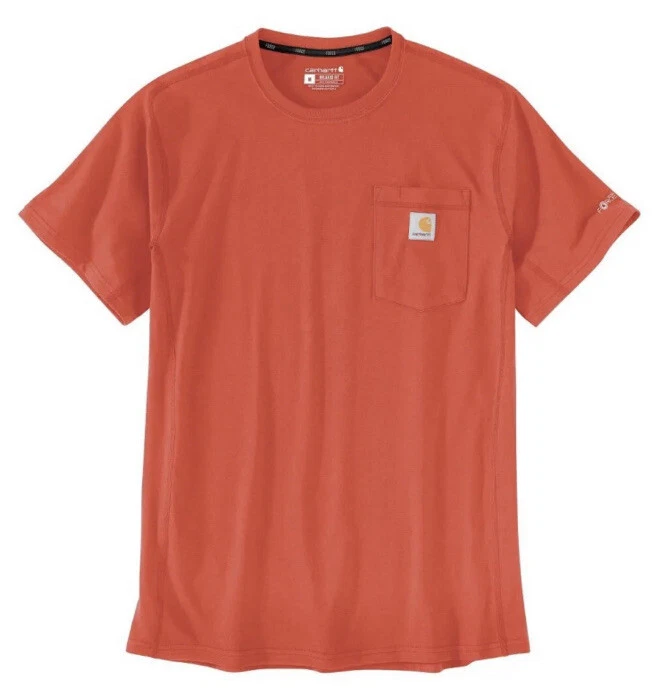 Carhartt (Red Heather Bar 51) M Men's Short-Sleeve Relaxed Fit Pocket T-Shirt