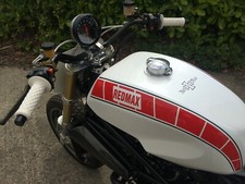 NEW SLIMLINE DUCATI CAFE OR TRACKER TANK -  SPORT CLASSIC STYLE MON/SS /ST ETC.