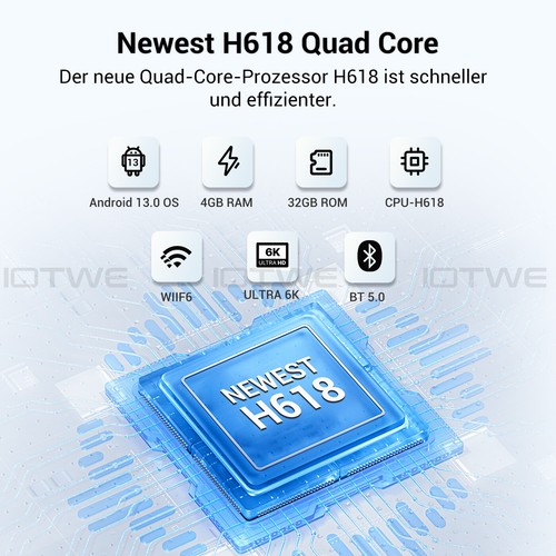 2025 Smart TV BOX 128GB 4GB Android 14 WIFI6 Sieciowy odtwarzacz multimedialny Quad Core DE - Zdjęcie 39 z 107