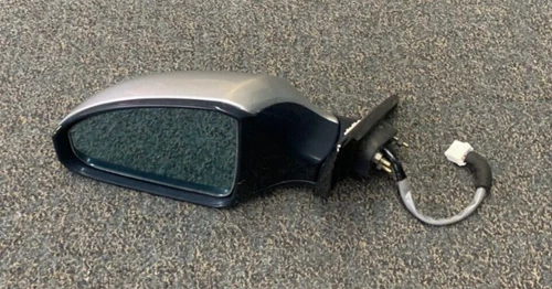 03-08 INFINITI FX35 FRONT LEFT SIDE VIEW POWER MIRROR 7609 SILVER / BLACK OEM