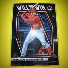 2021 Panini Mosaic Baseball Nolan Arenado WILL TO WIN Insert Cardinals #WTW4
