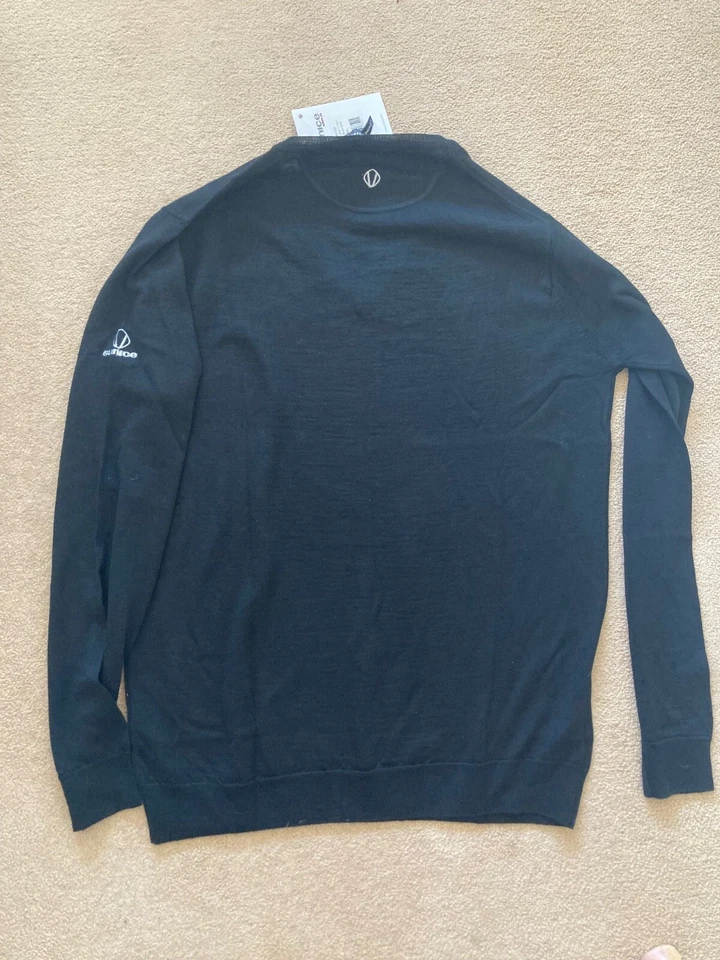 Sunice Womens Jane V-Neck Golf Sweater-RRP £59.99 -BNWT-Black - Image 2 of 2