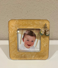3x3 Photo Picture Frame Baby Infant Blue Shoes