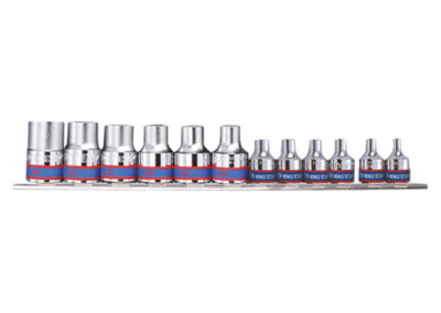 Torx außen Steckschlüssel Satz Steckschlüsseleinsatz King Tony 1/2'' Gr. E10-E20