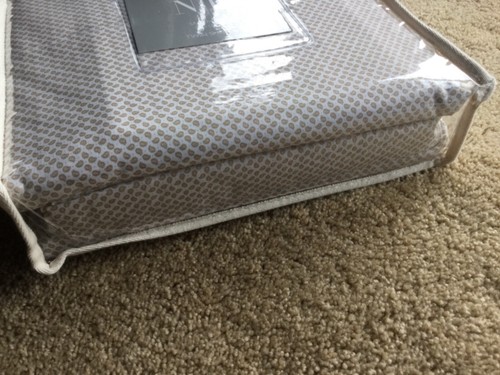 NEW NOBLE EXCELLENCE TWIN BEIGE SATEEN SHEET SET FLAT FITTED PILLOWCASE $69 RETL - Picture 4 of 8
