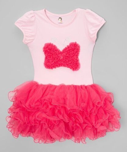 Wenchoice Pink & Hot Pink 3-D Butterfly Tutu Dress (5-6 Years)