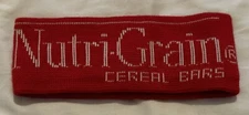 Vintage Kellogg’s Nutri-Grain Cereal Bars Red Head Band Stretch Exercise Adult