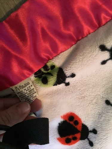 My Blankee ~ Bugs de lujo para dama ~ Fushia con borde satinado ~ Pesado para un sueño tranquilo - Imagen 3 de 6